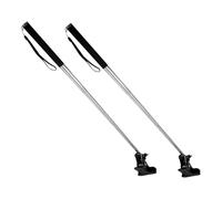 NUOBESTY 2 Pièces Support de signalisation réglable signe main guide porte-affiche en acier inoxydable support de panneau de clip réglable porte-pancarte de en Noir