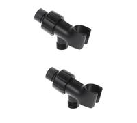 NUOBESTY 2 Pièces Support De Support Mural Pour Pommeau De Bain Connecteur De Avec Support De Buse De Pulvérisateur Douchette Black Abdos