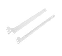 NUOBESTY 2 Pièces Support Équerre pour Tringle de Rayonnage Blanche Supports Robustes pour Étagère Porte Manteau et Rangement Polyvalent Installation Facile pour Chambre Salle de Bain et