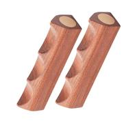 NUOBESTY 2 pièces Support pour Pinceaux de Calligraphie avec Accents Cuivre Porte-plume Chinois Élégant pour Bureau et Maison Protection Pratique pour Pinceaux de Peinture et Calligraphie