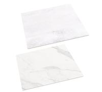NUOBESTY 2 Pièces Toile de Fond Photographique Ensemble Réversible Marbre Aux Plis Eau pour Prises de Vue de Produits et Alimentaire