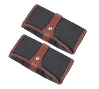 NUOBESTY 2 Pièces Trousse à Crayons Toile Organisateur de Stylos Élégant et Pratique pour École Rangement Scolaire Étui à Crayons pour Étudiants et Garçon Fille Sac de Dessin Enroulable