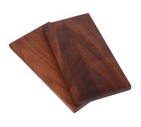 NUOBESTY 2 Pièces Walnut Wood Sheets Thick Unfinished Panels For Crafts Cutting Engraving Burning Diy Projects