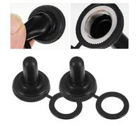 NUOBESTY 20 Cache-Interrupteurs Étanches et Anti-Poussière 12 MM Protecteurs Noirs pour Boutons à Bascule Lot de 20 Pièces Compatible Électricité Protection Solide pour Usage Intérieur