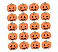 NUOBESTY 20 Pièces Charms Citrouille Résine pour Décoration DIY Halloween Embellissements Flatback pour Création Bijoux et Scrapbooking Accessoires pour Activités Manuelles