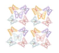 NUOBESTY 20 Pièces Lot de Écussons Brodés Double Couche Organza pour Couture DIY Patches à Coudre Colorés pour Décoration Vêtements Sacs Chaussures et Accessoires