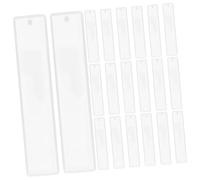 NUOBESTY 20 Pièces Moules Silicone Rectangle pour Résine Époxy Moulage Facile de Signets Uniformes Réutilisables pour Diy Artisanat Lecture Maison Bureau École