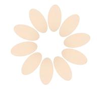 NUOBESTY 20 Pièces Oval Wooden Cutouts For DIY Crafts Unfinished Natural Wood Pieces For Art Painting Educational Supplies Lightweight And Smooth Surface