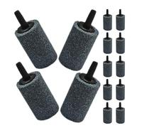 NUOBESTY 20 Pièces Pierre à Air Diffuseur Bulles Douces Bruit | Grès pour Aquariums et Bassins, Usage en Hydroponie et Quarantaines, pour Poissons et Crevettes