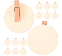 NUOBESTY 20 pièces Pinces Bois Rondes Multi-usages pour DIY Clips Réutilisables pour Messages et Décorations Murales Accessoires Créatifs pour Loisirs Actifs et Bricolage