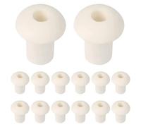 NUOBESTY 20 Pièces Support de Mèche en Céramique Beige, Lot 20 | Remplacement Rapide, Stabilité de Flamme, Résistance à Haute Température, pour Brûleurs à Alcool et Ateliers