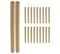 NUOBESTY 20 Pièces Tubes à Abeilles en Bambou, Pailles à Vin en Bambou, 20cm, Structure Creuse, Nidification des Abeilles Maçonnes, pour Apiculture et Pollinisation, Jardiniers