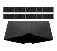 NUOBESTY 20 Pochettes en Papier Kraft Noir pour CD et DVD - Pochettes de Rangement Résistantes, Étuis Porte-CD Polyvalents, Paquet de Stockage pour Disques - Lot Pratique pour Protéger Vos