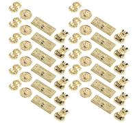 NUOBESTY 200 Breloques Dorées pour Ongles en Alliage Métallique - Pièces de Monnaie Symboles Monétaires Variés - Accessoires Nail Art 200Pcs pour Manucure et Pédicure