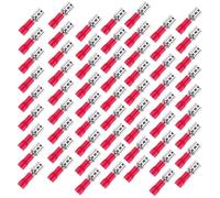 NUOBESTY 200 Cosses Femelles Pré-Isolées à Sertir en Vinyle 48 MM Connecteurs Électriques Rapides pour Câblage Filaire 200 Pièces Borne Femelle pour Automobile et Électroménager