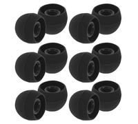 NUOBESTY 200 Embouts de Rechange en Silicone Noirs Taille Moyenne pour Écouteurs Intra-Auriculaires Embouts Souples Universels pour Sport Voyage et Usage Quotidien Isolation Phonique