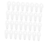 NUOBESTY 200 Ensembles Clips de Retenue Verre Transparent pour Portes de Cabinet avec Vis Fixations de Panneaux Verre Clips pour Miroirs et Écrans de Fenêtre pour Organisation à Domicile