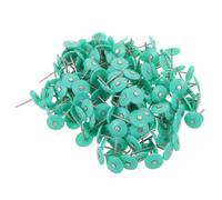 NUOBESTY 200 Pièces Clous à Capuchon Rond pour Fixation Rapide en Plastique Vert 35mm Panneaux Isolants et Mousse en Toiture