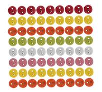 NUOBESTY 200 Pièces Mini boutons en alliage deco boutons universal round alloy buttons White