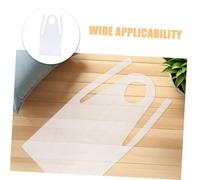 NUOBESTY 200 Pièces Tabliers Jetables Transparente Imperméables sans Manches pour Adultes Protection Huile et Étanche pour Cuisine Peinture Ménage Pique et Fêtes