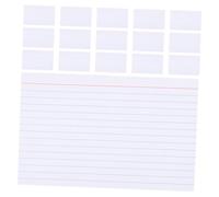 NUOBESTY 200Pièces Fiches Index Lignées Blanches Cartes Mémo Compactes pour Artisanat Pratique et Polyvalente