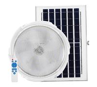 NUOBESTY 200w Plafonnier Solaire à Led Pour Salon Balcon Couloir Avec Coque Transparente Et Boîtier Hermétique Contrôlé Par Télécommande