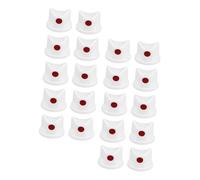 NUOBESTY 20pièces Embouts Pulvérisateurs Peinture Larges Blancs Pour Bombe Aérosol Kit Accessoires Spray Can Nozzles Anti-fuite Compatibles Loisirs Créatifs Et Graffitis