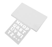 NUOBESTY 24 Feuilles Pochoirs de Peinture Graffiti Plastique Réutilisables Ensemble de Modèles Alphabétiques et Numériques pour Projets Diy Scrapbooking et Journalisation