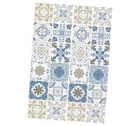 NUOBESTY 24 pièces Autocollants Carrelage Adhésif PVC Stickers Muraux Étanches et Amovibles pour Cuisine Salle de Bain Salon Protection Anti-huile et Décoration Maison Moderne