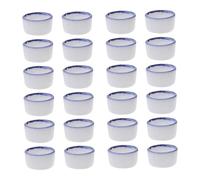 NUOBESTY 24 pièces Bol Eau Céramique pour Reptiles et Petits Animaux Rampants Bassin Abreuvement pour Araignées Petites Bêtes Tortues Lézards et Serpents Facile à Nettoyer pour