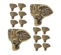 NUOBESTY 24 Pièces Jewelry Box Decorative Legs Elephant Trunk Corner Protectors Plastic Vintage Feet for Wooden Cases Stability and Scratch Prevention
