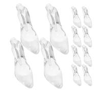 NUOBESTY 24 pièces Lot de Pendentifs Talon Haut Acrylique Transparent Ornements DIY Robustes et Élégants pour Décoration Chaussures Bijoux et Fêtes de Révélation de Genre