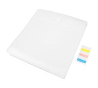 NUOBESTY 24 Pièces Tape File Folder With Lid And Closure Plastic Binder Pocket For Craft Paper Storage Scrapbooking Organizer With Labels Home Office And Classroom Use
