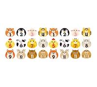 NUOBESTY 24feuilles Autocollants De Jalons Mensuels Pour Stickers Animaux Auto-adhésifs Pour Capturer Des Nouveaux-