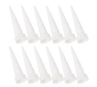 NUOBESTY 25 Embouts de Remplacement en Plastique pour Applicateur de Mastic 100 Ml Accessoires Compatibles Pistolet à Calfeutrer Buse de Calfeutrage Étanche Anti-Fuite Lot pour