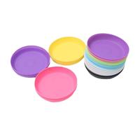NUOBESTY 25 pièces Soucoupe pour Pot de Fleur Plastique Résistante et Imperméable pour Plantes et Pots Ronds Support Stable et Protection Sol Intérieur Extérieur
