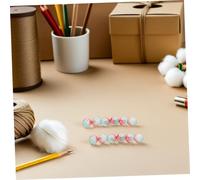NUOBESTY 250 Pièces Perles Rondes Porcelaine Multicolores pour Fabrication Bijoux DIY Perles Grandes Trouées Verre pour Bracelets et Colliers Conception Facile à Enfiler Confortables et