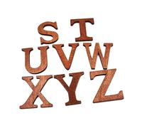 NUOBESTY 26 Pièces Jetons Bois de Alphabet Outil Pédagogique Anglais Jetons Bois pour Apprendre Anglais Lettres Anglaises Jouet Apprentissage