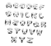 NUOBESTY 26pièces Breloque Lettre Plate Alliage Pour Colliers Bracelets Et Boucles Oreilles Perles Décoratives Pour Bijoux Loisirs Créatifs