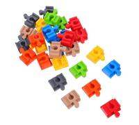 NUOBESTY 28 Pièces Connecteurs Adaptateurs pour Rails de Train Accessoires Colorés pour Pistes Kit Educatif et Précis pour Garçon Fille