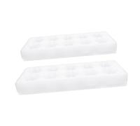 NUOBESTY 2ensembles Plateau à Œufs Vide Mousse Antichoc Boîte De Rangement Sécurisée Pour Œufs De Poule Support De Stockage Pour Réfrigérateur