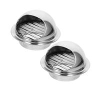 NUOBESTY 2pièces Aération Extérieure Ronde Acier Inoxydable Pour Sèche-linge Résistante Aux Intempéries Pour Maison Bâtiments Commerciaux