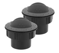 NUOBESTY 2pièces Aération Ronde Déflecteur Pour Climatiseur Camping Sortie Air Ajustable Facile à Utiliser