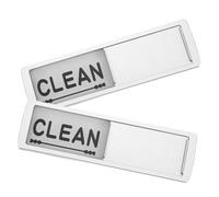 NUOBESTY 2pièces Aimants Pourve-vaisselle Panneau Magnétique Double Face Indicateur De Nettoyage Facile à Lire Pour Cuisine