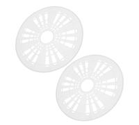 NUOBESTY 2pièces Bouchon De Machine à Laver Blanc Couvercle De Bouchon Essorage Pièce De Repassage Pour Vêtements Accessoire Pour Laveuse Automatique