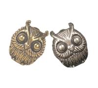 NUOBESTY 2pièces Breloques Hibou Laiton Pendentif Animal pour Création de Colliers et Bracelets Mini Perles Espacement pour Loisirs Créatifs