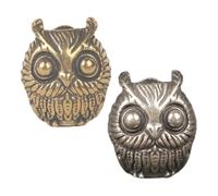 NUOBESTY 2pièces Breloques Mignonnes Forme De Hibou Pendentifs Laiton Pour Colliers Et Bracelets Faits Main Perles Espacement Vrac