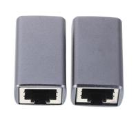 NUOBESTY 2pièces Coupleur Ethernet Femelle vers Femelle Adaptateur De Câble Réseau Rallonge Connecteur De Remplacement pour Usage Domestique Et Professionnel