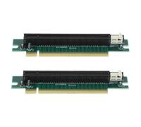 NUOBESTY 2pièces Extension De Carte Graphique Pci-e à Angle Droit Adaptateur pour Gpu Câble Extension pour Ordinateur Accessoire Informatique