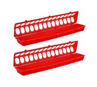 NUOBESTY 2pièces Mangeoires pour Oiseaux Distributeurs de Nourriture pour Oiseaux Boîtes Alimentation pour Pigeons Lot de Mangeoires pour Rigoles Alimentation